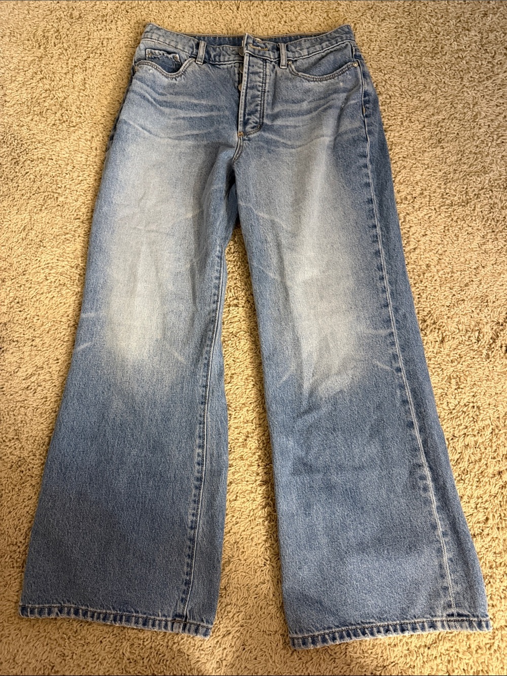 Rivete Petite High Rise Relaxed Wide Leg Jeans  - 26 (LOFT)